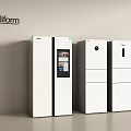 Poliform White Refrigerators And Freezers With Modern Sleek Design And Different Styles