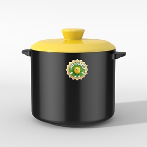 Casserole Cookware Pot Small Cooking Pot 3d model