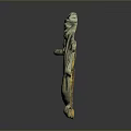 Ancient Bronze Sculpture Carving With Intricate Animal Figures And Hollow Details