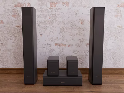 Home audio professional audio air release 3d model