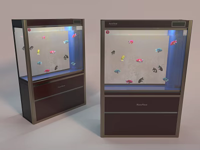 Aquarium tank Aquarium goldfish circulating water 3d model