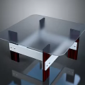 Modern Glass Top Dining Table With Wooden Legs And Metal Accents Sleek Design
