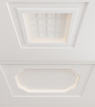 European-style ceiling 3d model