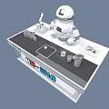 Intelligent Coffee Robot Mechanical Arm Coffee Machine Interactive Activity Sweep Code Automatic Fashion Huawei Unicom Telecom Mobile Intelligent Technology 3d model