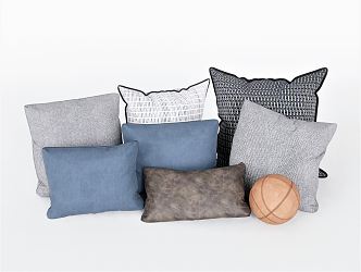 Modern Pillow Basketball Pillow 3d model