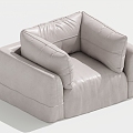 Modern Single Sofa Single Leisure Chair 3d model