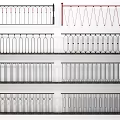 Various Metal Fence Designs With Decorative Railings Different Colors And Patterns For Outdoor Use