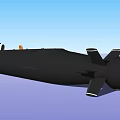 Black Military Submarine As Advanced Naval Warfare Weapon With Modern Technology