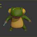 Frog Poison Frog Game Frog Reptile Cold Blooded Animal Reptile 3d model