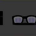 Black Wristband Smart Glasses And Phone Case Electronic Accessories Set