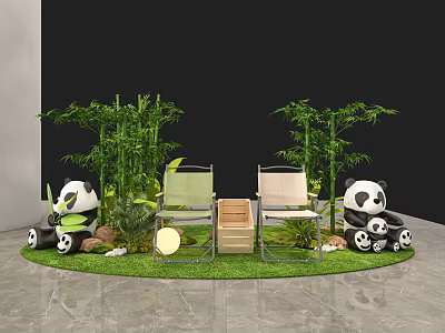 Modern Bazaar Panda Bazaar Bazaar Booth 3d model Modern Bazaar Panda Bazaar Bazaar Booth 3d model