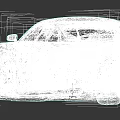 Orange Mercedes Sports Car With Black Stripes And Aerodynamic Front Design