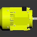 Yellow High Performance Industrial Electric Motor With Durable Housing And Efficient Design