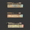 Colorful Decorative Display Furniture With Elegant Design Frames Shelves Drawers