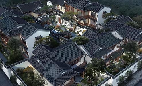 New Chinese Courtyard 3d model