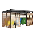 Garbage disposal station 3d model