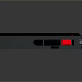 Vintage Retro Tape Player With Transparent Cassette Window And Built In Speaker