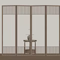 New Chinese Screen Chinese Partition 3d model