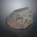 Rough Natural Wood Stone With Distinctive Texture And Red Gray Color For Decorative Projects