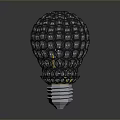 Modern Mesh Design Lighting Combination With Bulb Shape Structure And Warm Yellow Illumination