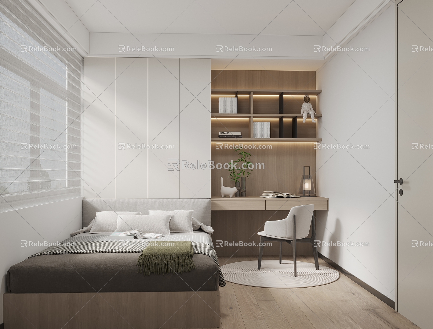 Modern Tatami Bedroom Bedroom 3d model