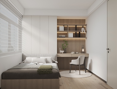 Modern Tatami Bedroom 3d model