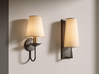 Simple wall lamp 3d model