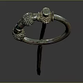 Decorative Metal Hairpin With Circular Top Design For Daily Life Use