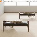 Modern sofa stool 3d model