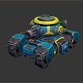 Sci-fi Tank Cartoon Tank Sci-fi Vehicle Sci-fi Vehicle World of Tanks Tank War Anime Tank 3d model