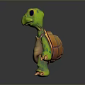 Turtle Cartoon Turtle Snapping Turtle Chickbill Turtle Reptile Cold Blooded Animal Reptile Class 3d model