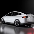 White Modern SUV With Sleek Design Large Alloy Wheels Black Windows And Shiny Reflective Floor