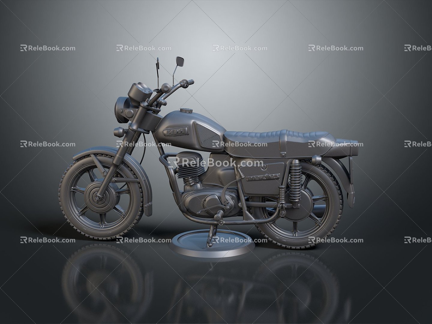 Modern motorcycle two-wheeled motorcycle off-road motorcycle road racing motorcycle 3d model