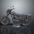 Modern motorcycle two-wheeled motorcycle off-road motorcycle road racing motorcycle 3d model