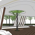 Modern Gallery Frame Folding Line Special-shaped Landscape Leisure Gallery Frame 3d model