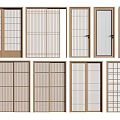 Sliding Doors With Various Wooden And Glass Panel Designs For Home Interiors
