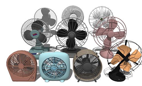 modern electric fan 3d model