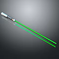Green Laser Pointer Tool Emitting Visible Bright Green Laser Beam