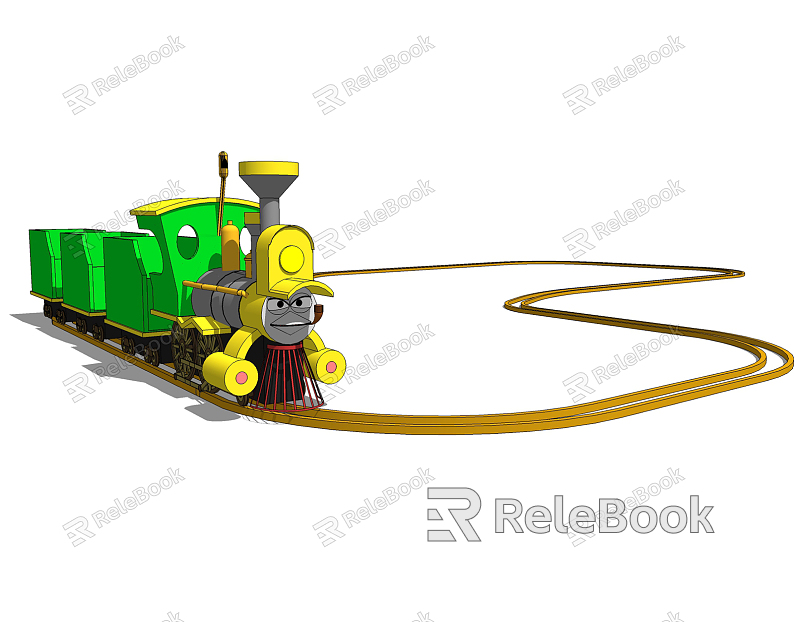 Modern Amusement Equipment Toys Children's Small Train Playground Equipment model