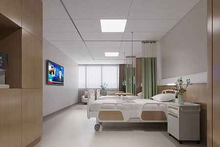 hospital ward 3d model