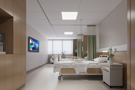 hospital ward 3d model