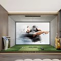 Home Gym Design With Skylight And Modern Interiors 3d model
