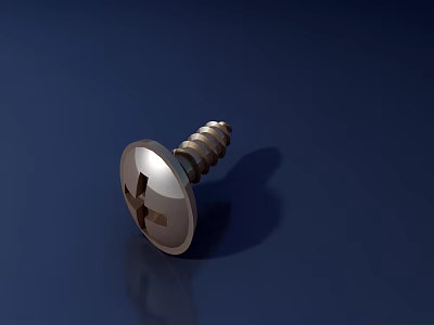 Stainless Steel Cross Recessed Screw Essential Hardware Tool for Construction Projects 3d model