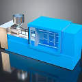 Modern Blue Industrial Equipment Featuring Stainless Steel Parts And Transparent Window