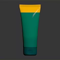 Green Yellow Blue Cosmetic Beauty Tube With Modern Glossy Finish On Black Background