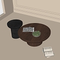 Modern coffee table 3d model