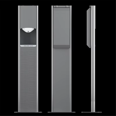 Sleek Gray Household Appliances With Modern Vertical Structure For Daily Home Use 3d model