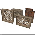 Wooden Furniture Collection With Carved Lattice Patterns And Various Styles