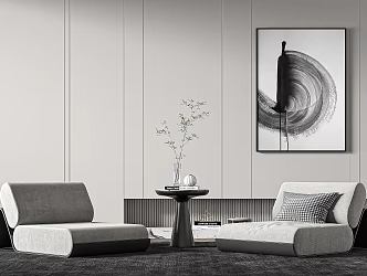 Modern leisure sofa combination leisure chair combination 3d model