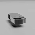 Portable Metal USB Flash Drive With Rotating Cap For Computer Storage 3d model